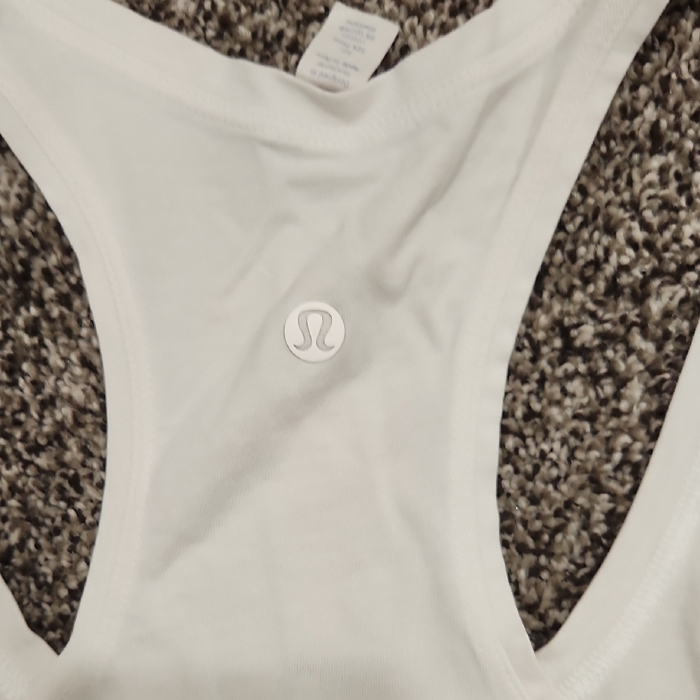Lululemon Athletica White Fitted Sleeveless Tank Top - Picture 4 of 5